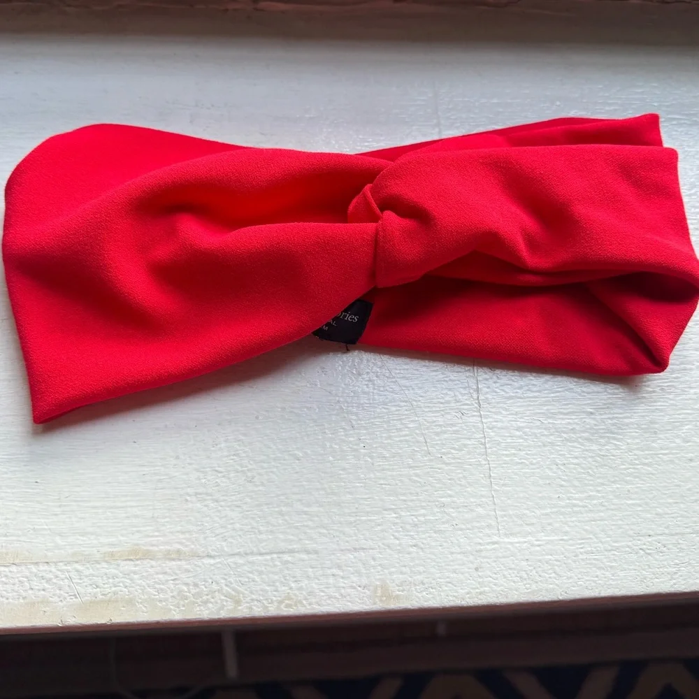 ZARA Knot Headband Red - Picture 2 of 4
